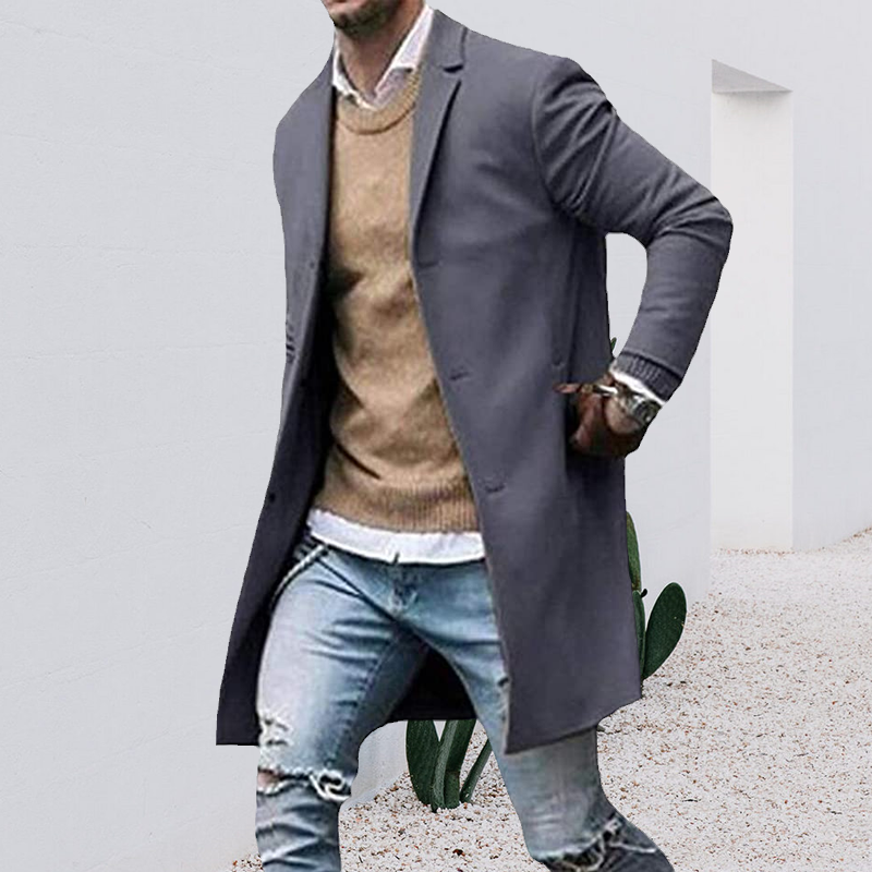 Mantel aus Tweed für Herren