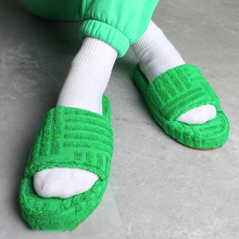Einfarbige Plateauschuhe für Damen