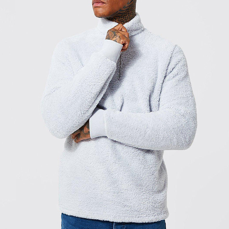 Langarm-Sweatshirt aus Plüsch für Herren