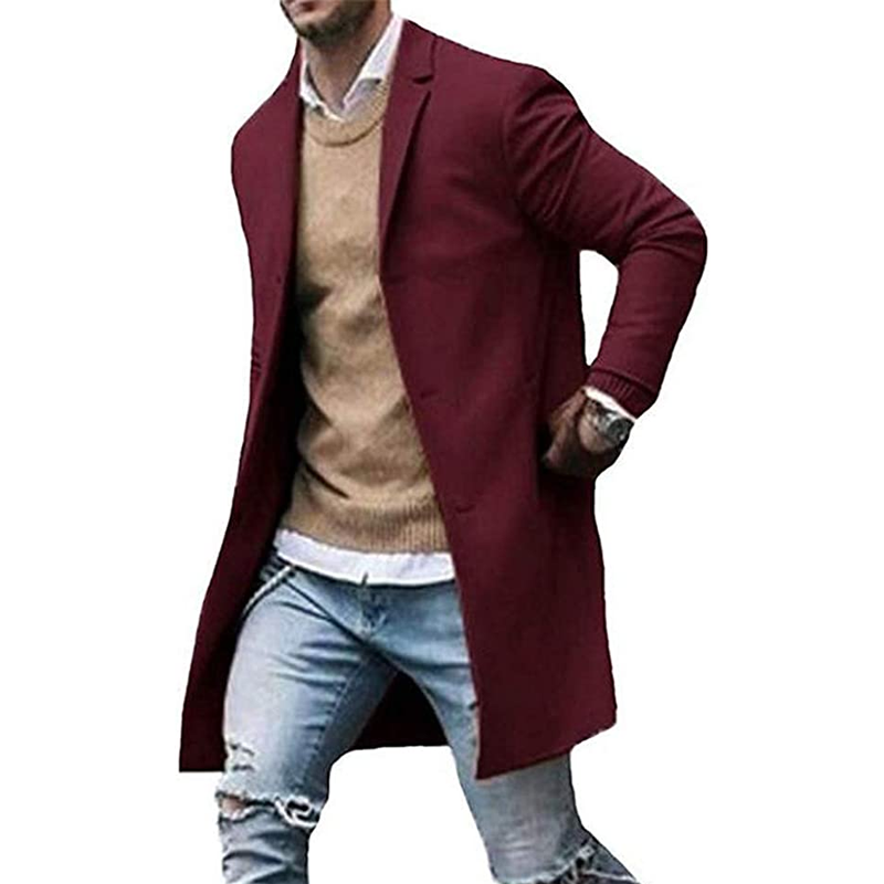 Mantel aus Tweed für Herren
