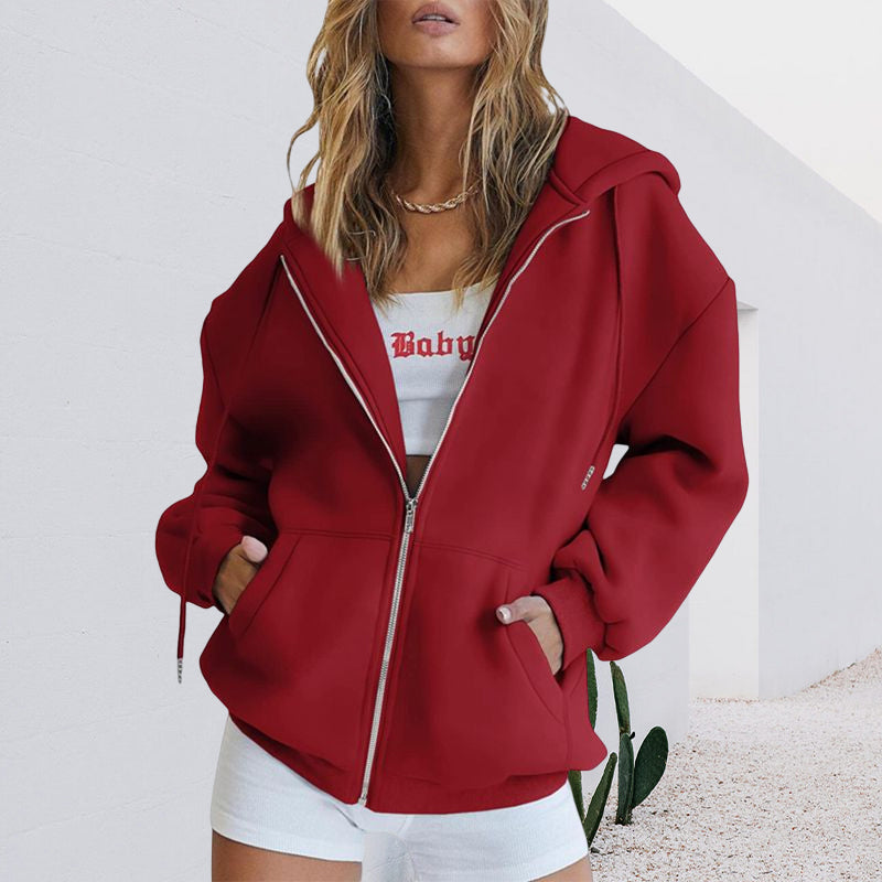 Übergroßes Damen-Sweatshirt mit Kapuze
