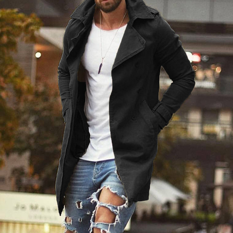 Schmal Geschnittene Mittellange Freizeitjacke für Herren