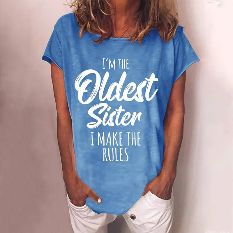 Damen T-Shirt mit Buchstabendruck