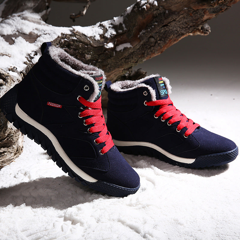 Herren Winterschuhe Warm Gefüttert Schneestiefel