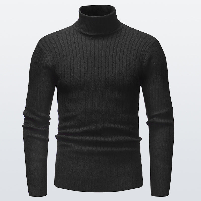 Gestrickter Rollkragenpullover für Herren