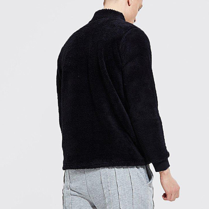Langarm-Sweatshirt aus Plüsch für Herren