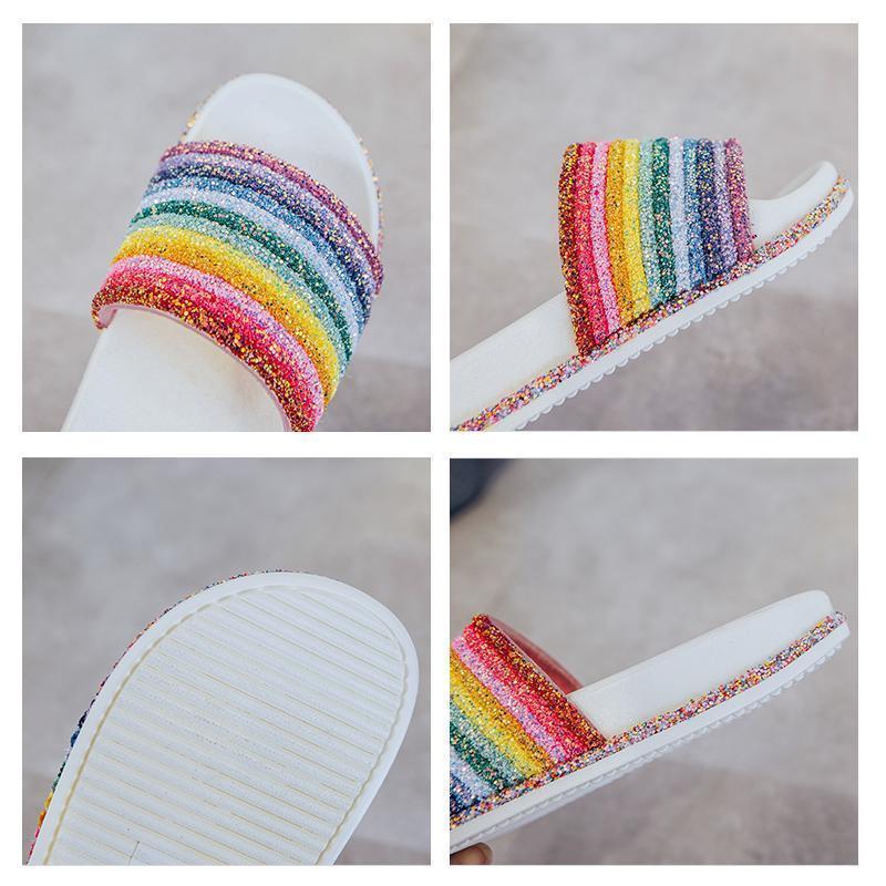 Regenbogen Pantoffel