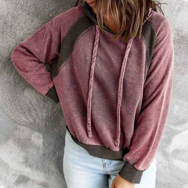 Lässiges Kapuzen-Sweatshirt Mit Langen Ärmeln