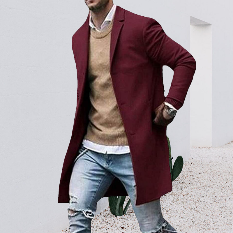Mantel aus Tweed für Herren