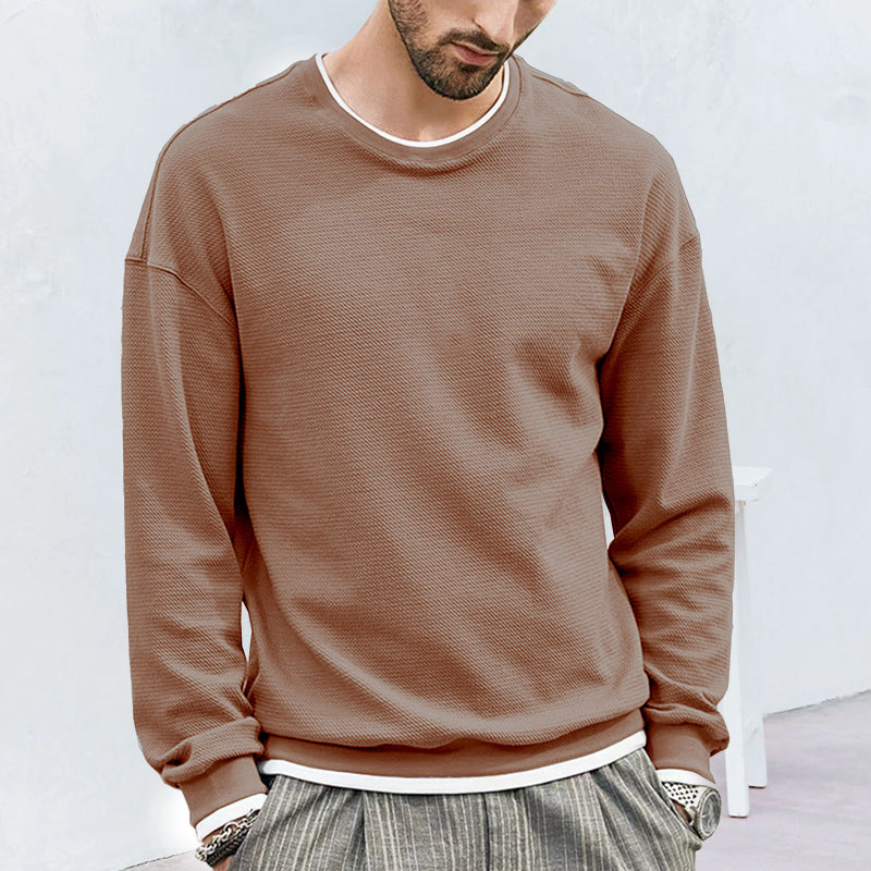 Einfarbiges Sweatshirt für Herren