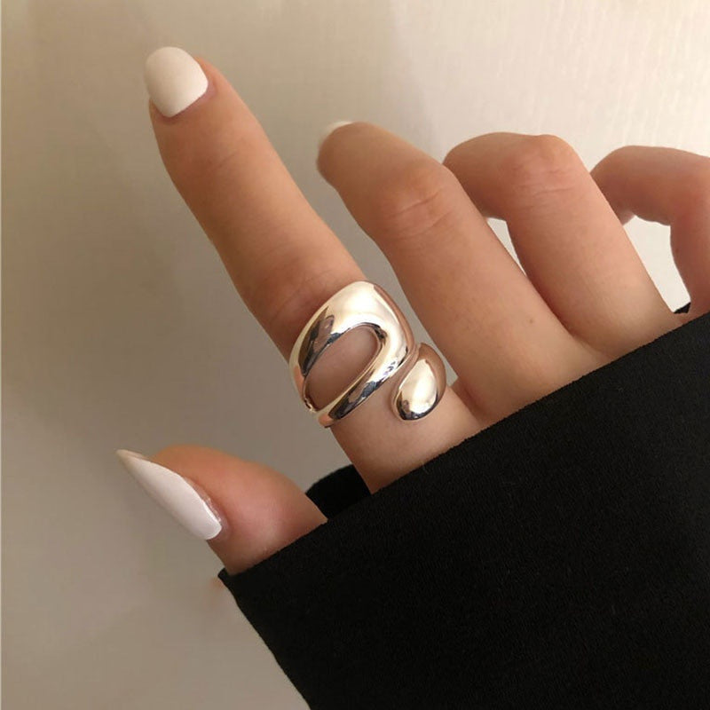 Drop Hoop Ring