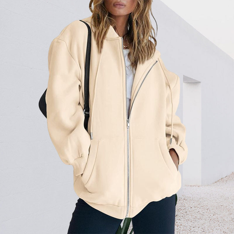 Übergroßes Damen-Sweatshirt mit Kapuze