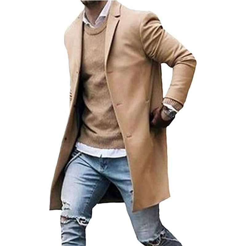 Mantel aus Tweed für Herren