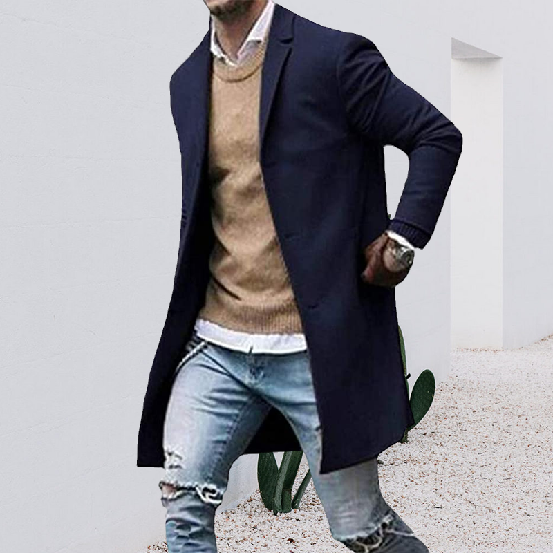 Mantel aus Tweed für Herren