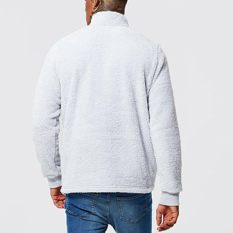 Langarm-Sweatshirt aus Plüsch für Herren