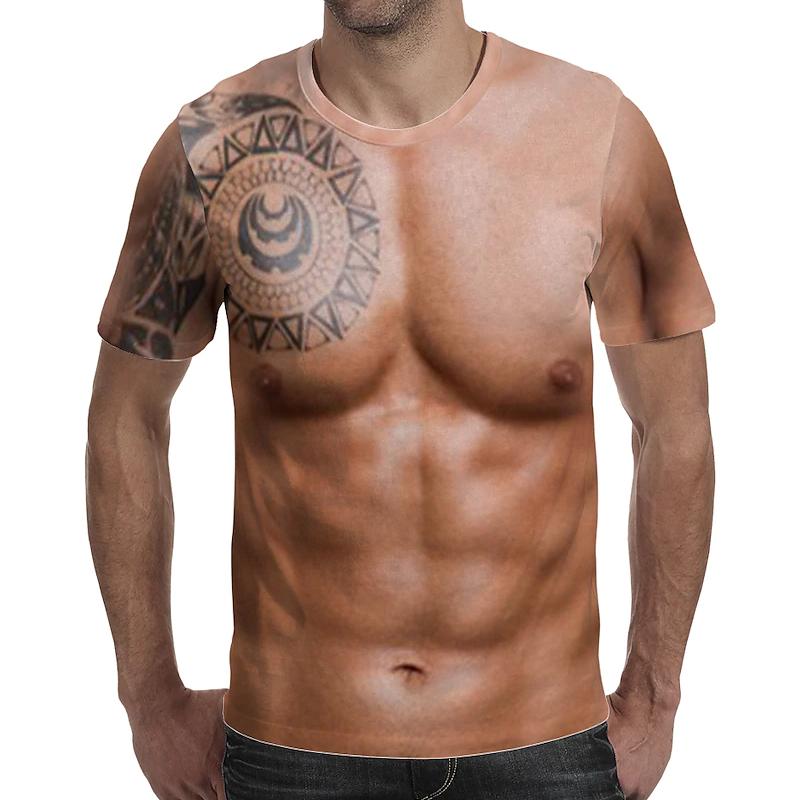 🔥Sommer-Specials🔥Muskel Tattoo Druck T-Shirt