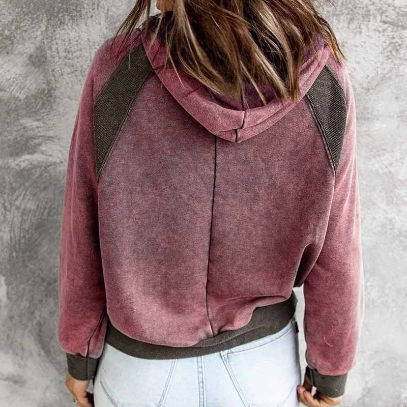 Lässiges Kapuzen-Sweatshirt Mit Langen Ärmeln