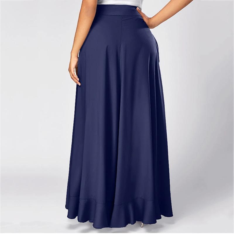 Damen Langer Chiffonrock