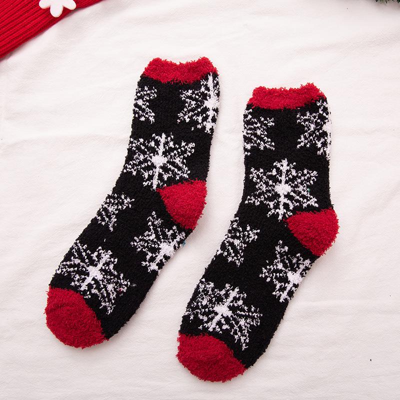 Frauen Weihnachten Plüsch Socken