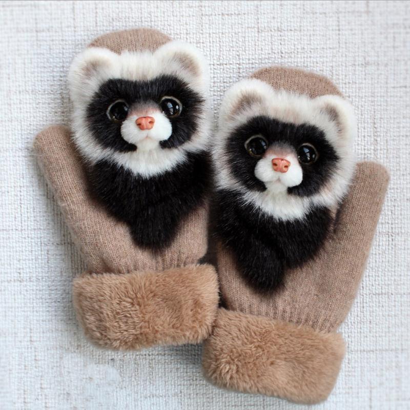 Niedliche Tierhandschuhe