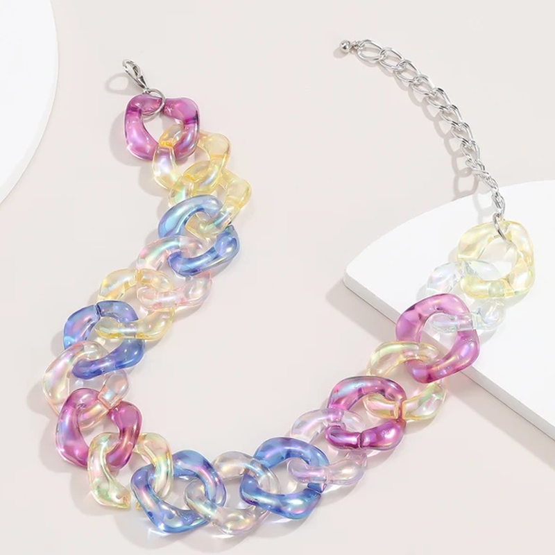 Bunte Chokerhalskette