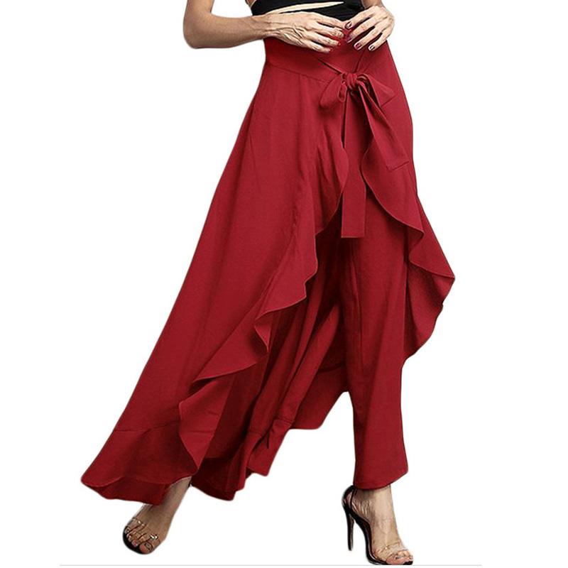 Damen Langer Chiffonrock