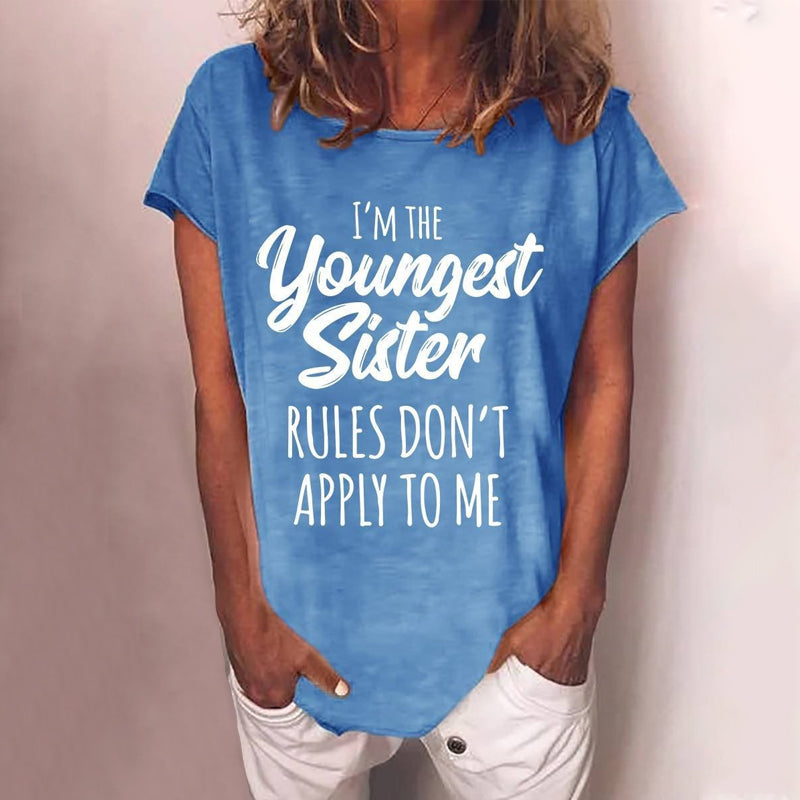 Damen T-Shirt mit Buchstabendruck
