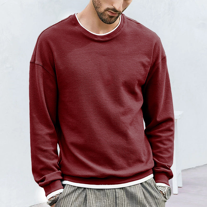 Einfarbiges Sweatshirt für Herren