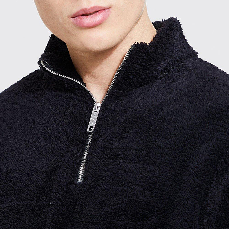 Langarm-Sweatshirt aus Plüsch für Herren