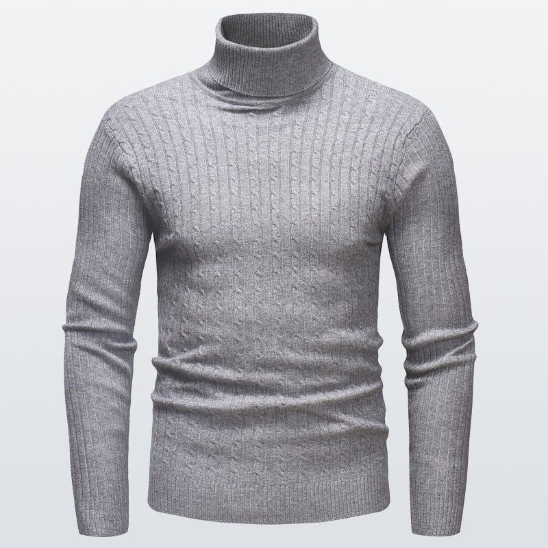 Gestrickter Rollkragenpullover für Herren