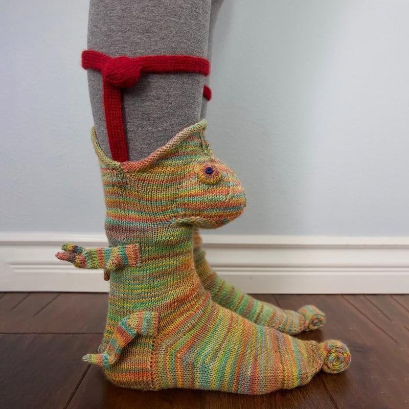 Tierische Stricksocken