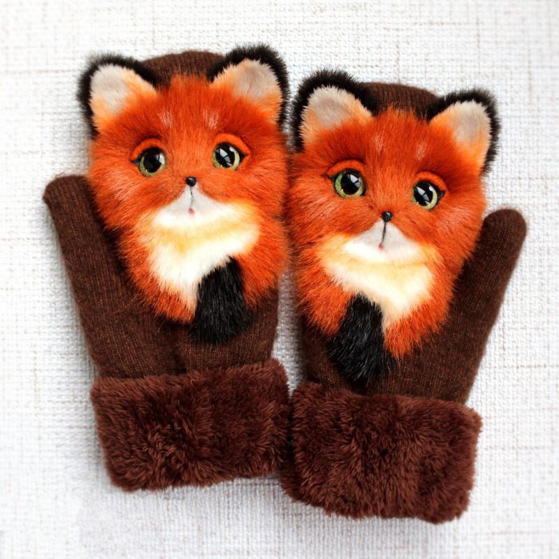 Niedliche Tierhandschuhe