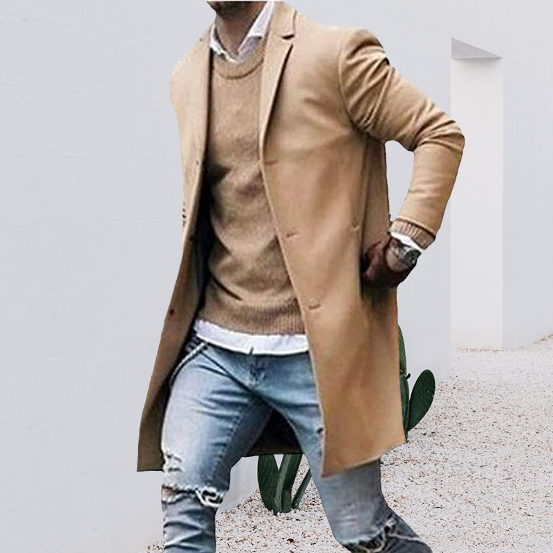 Mantel aus Tweed für Herren