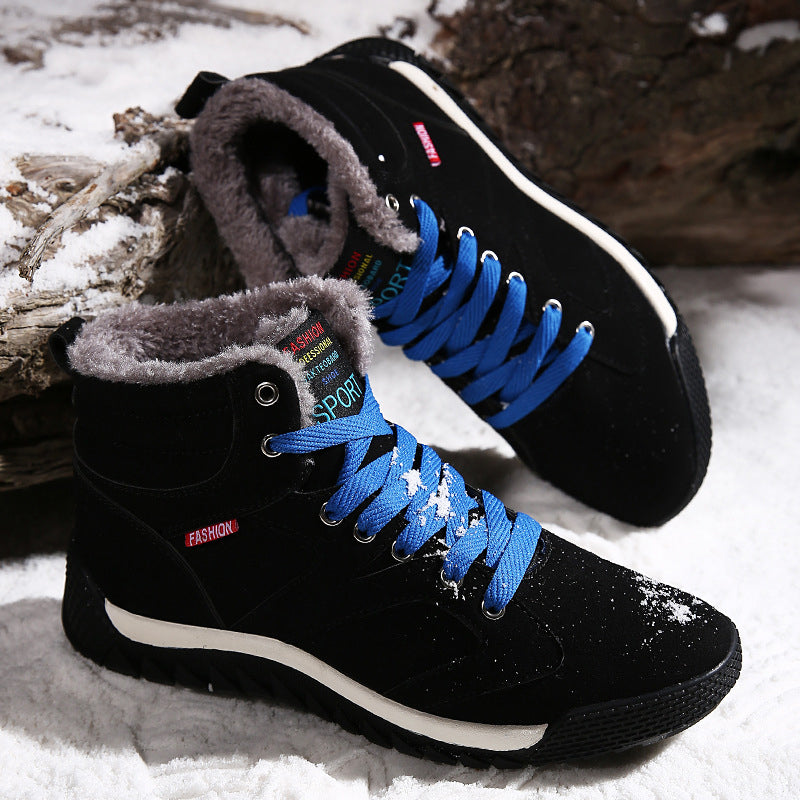 Herren Winterschuhe Warm Gefüttert Schneestiefel