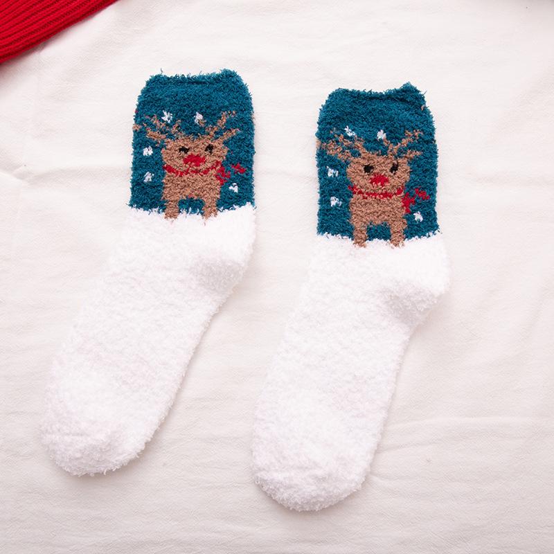 Frauen Weihnachten Plüsch Socken