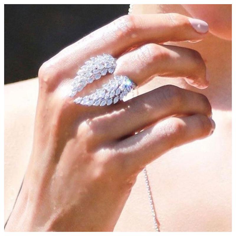 Elegante Engelsflügel Ringe für Damen