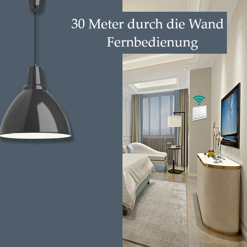Kabelloser Lichtschalter-Empfänger-Set