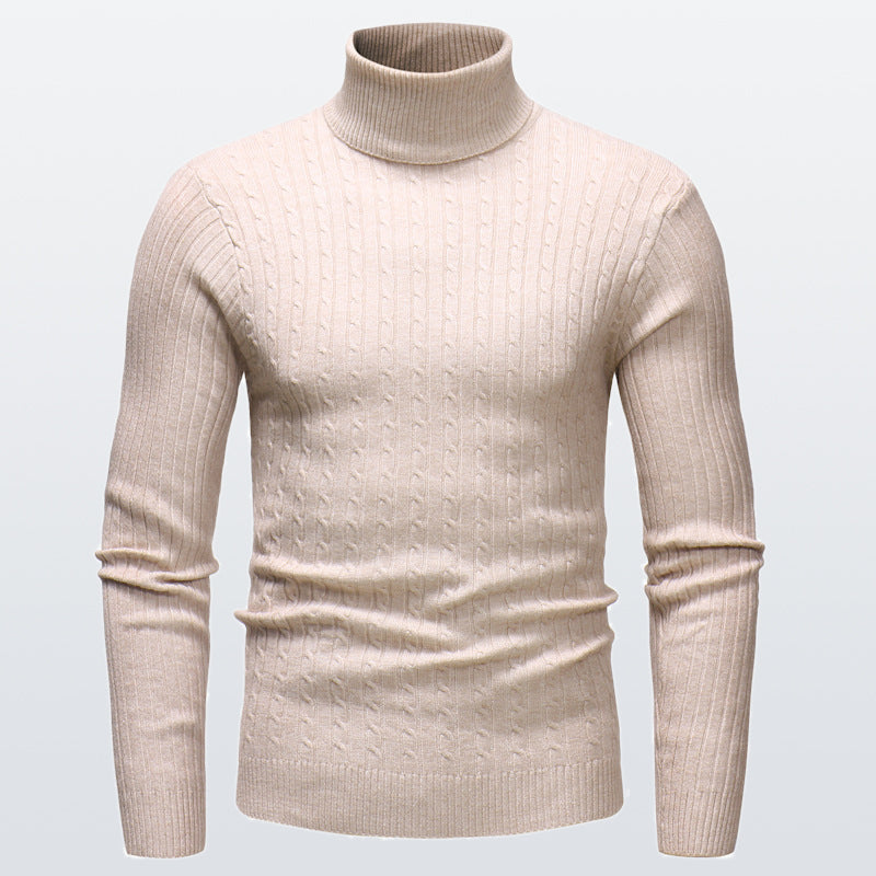 Gestrickter Rollkragenpullover für Herren