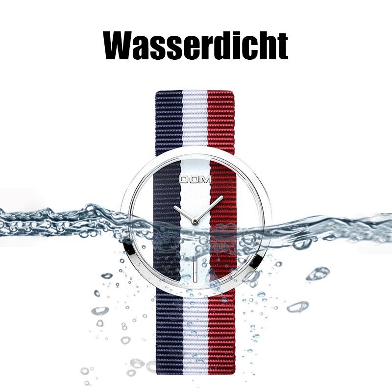 Damen Lässige wasserdichte modische Quarzuhr