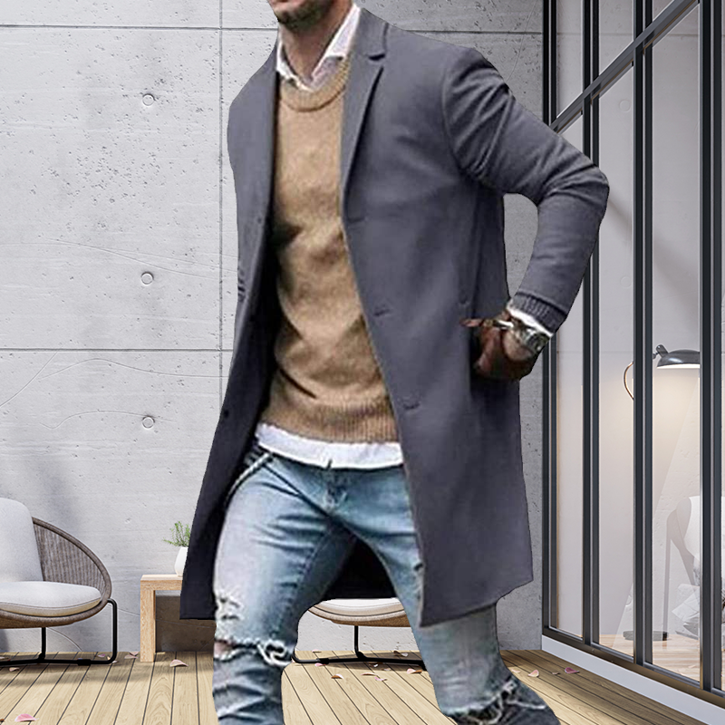 Mantel aus Tweed für Herren