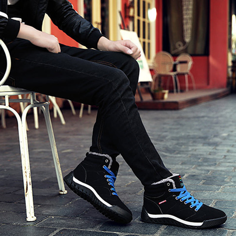 Herren Winterschuhe Warm Gefüttert Schneestiefel