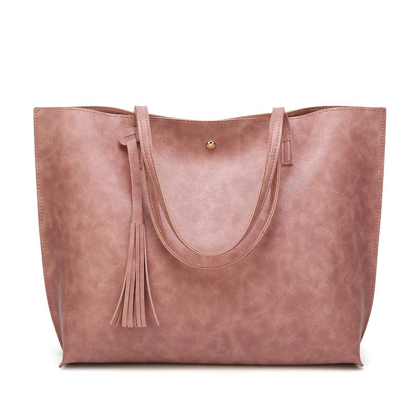 Modische Damen Tasche mit Quasten