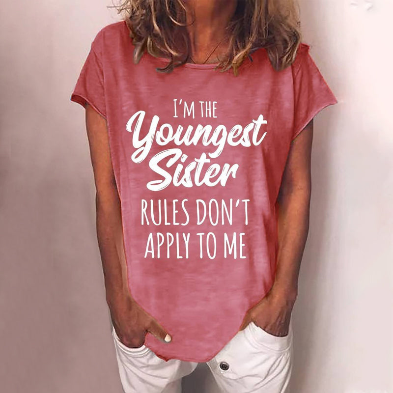 Damen T-Shirt mit Buchstabendruck