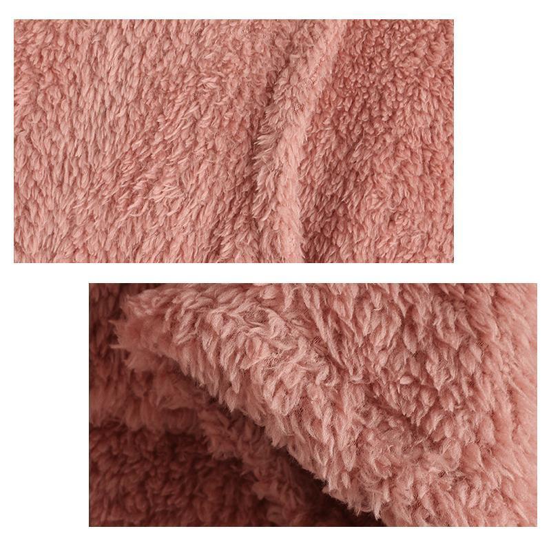 Damen Warme Kapuzenpullover mit Großer Tasche