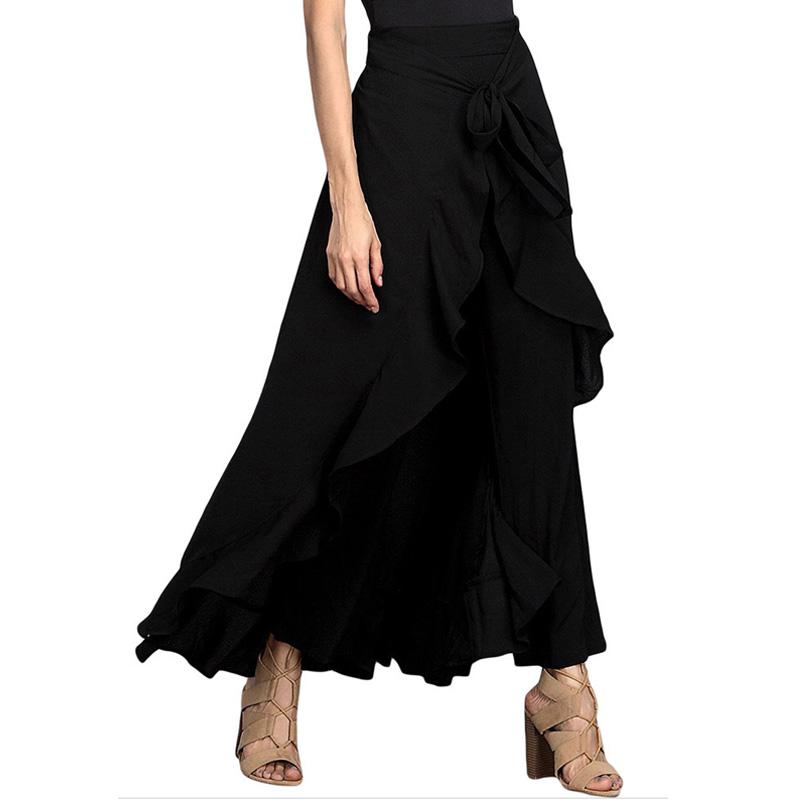 Damen Langer Chiffonrock