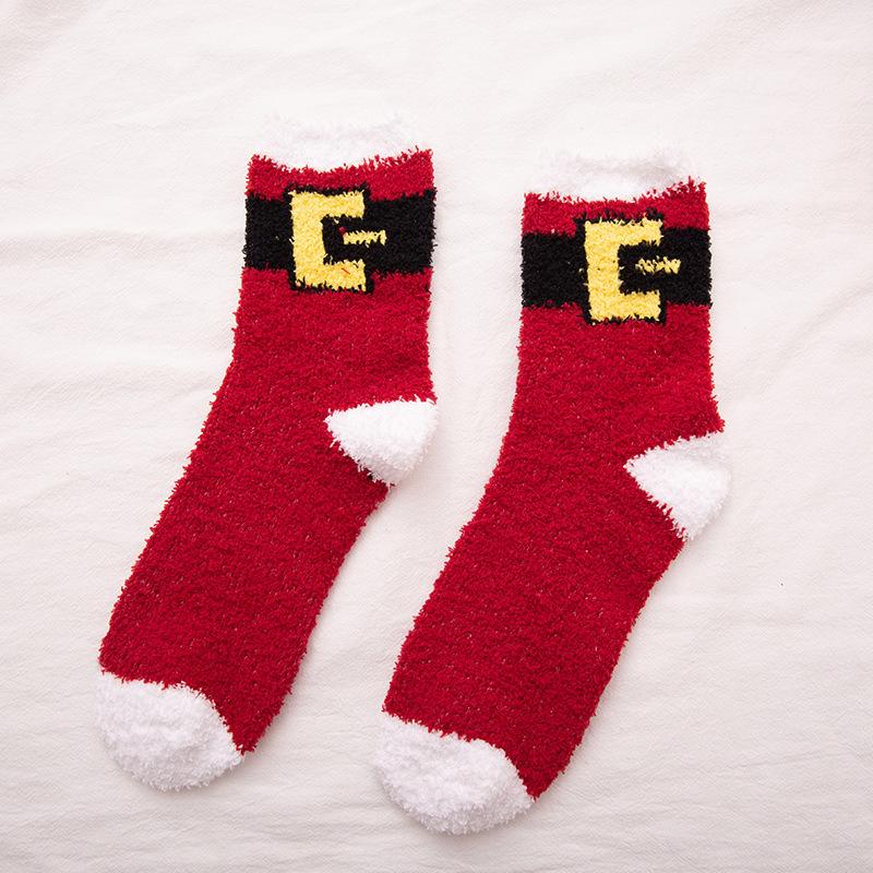 Frauen Weihnachten Plüsch Socken