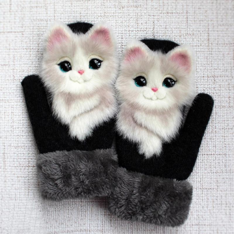 Niedliche Tierhandschuhe