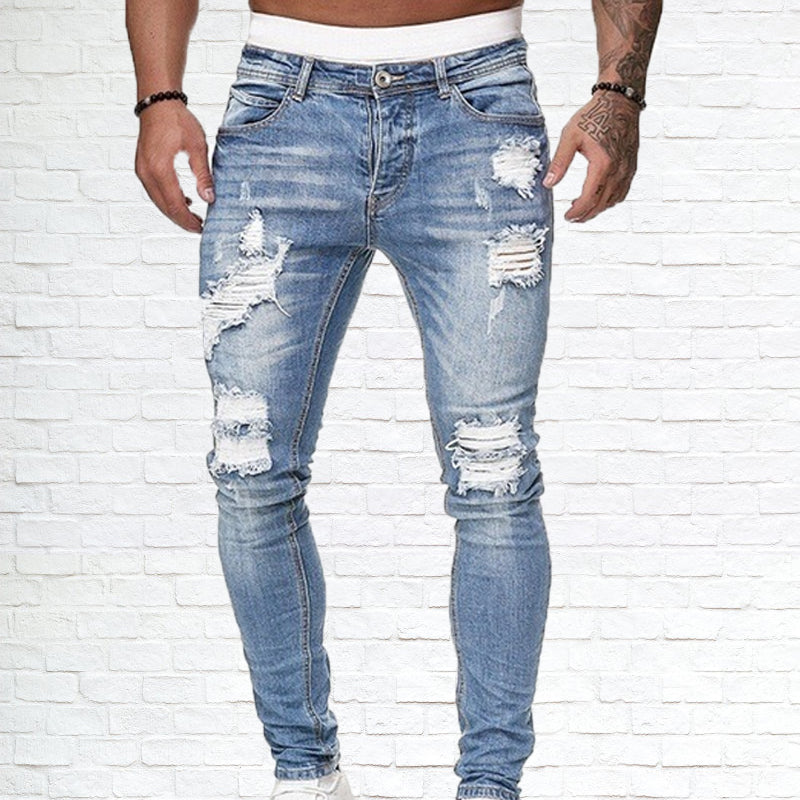 Frühlingsmode-Jeans für Herren – sonnenlit