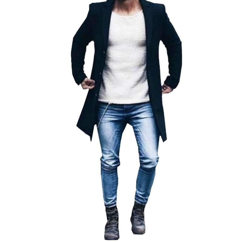 Mantel aus Tweed für Herren
