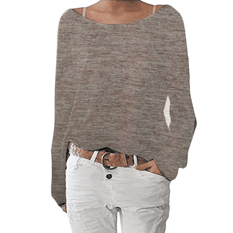 Einfarbiges gestricktes T-Shirt